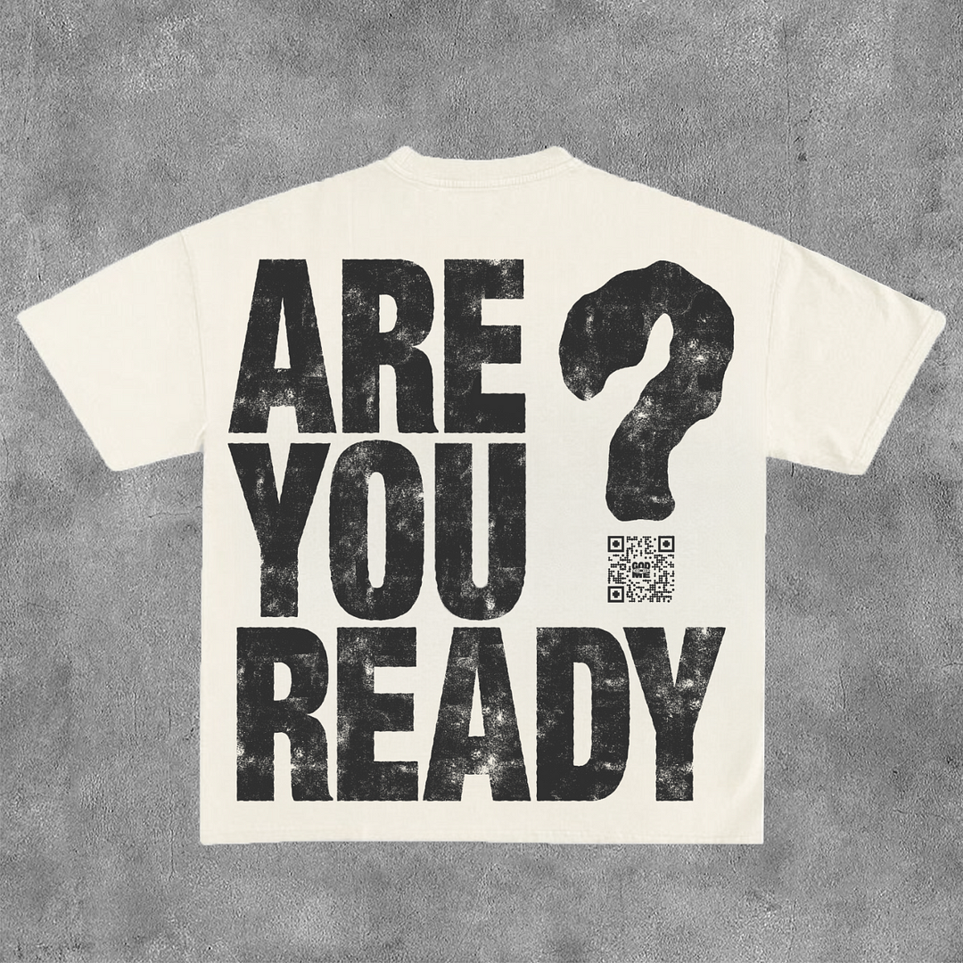 Vintage Jesus Is Coming Are You Ready Graphic Cotton White Short Sleeve T-Shirt