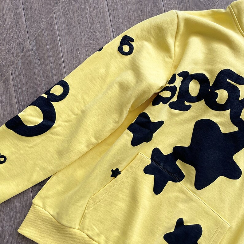 Vercoo Yellow Spider Worldwide 555 Punk Hoodie