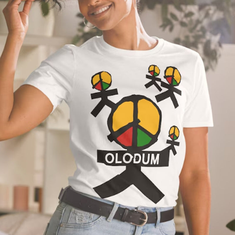 Vercoo Vintage Olodum Peace They Don't Care About Us Music Video Graphic Cotton T-Shirt