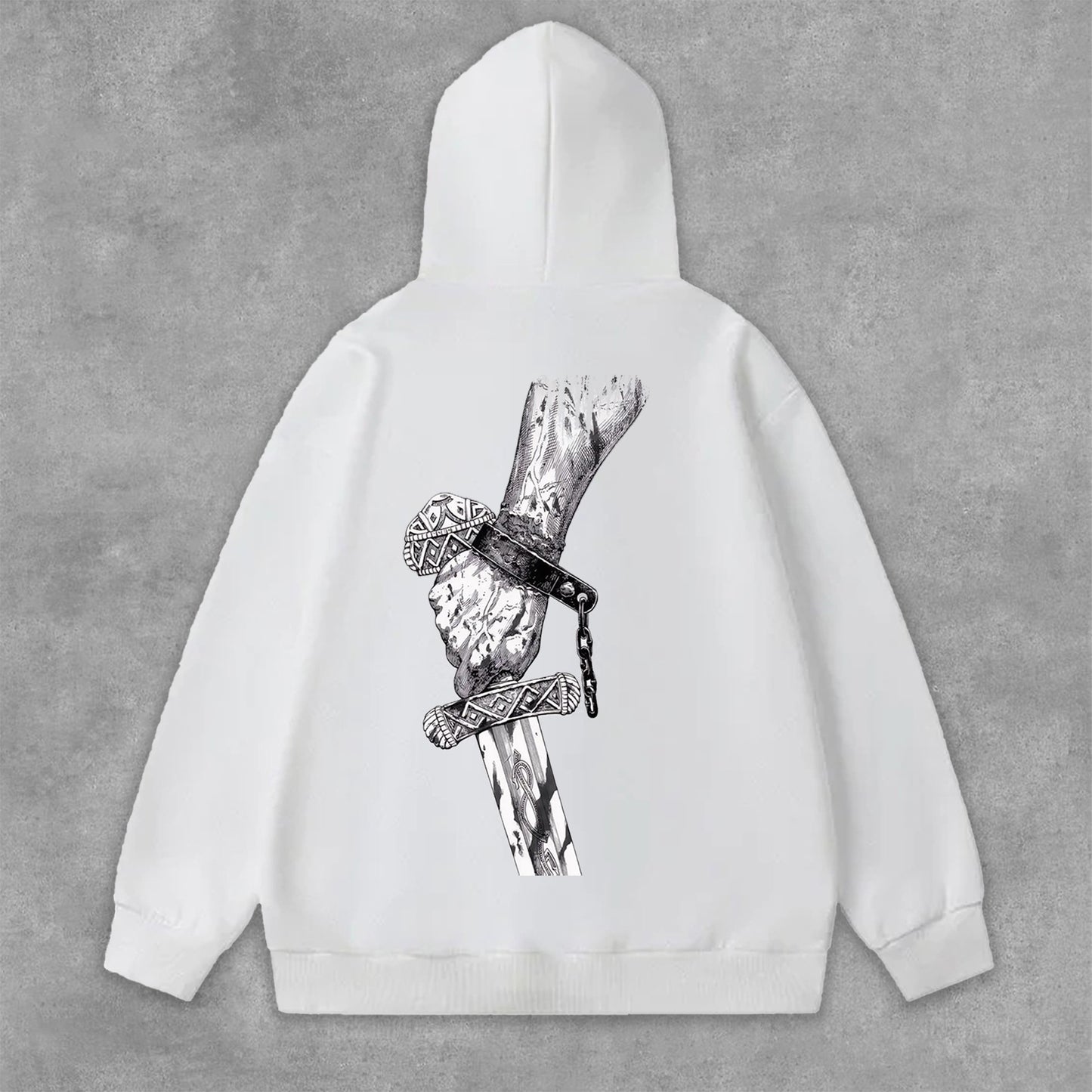 Vinland Saga Graphic Print Side Pockets Hoodie