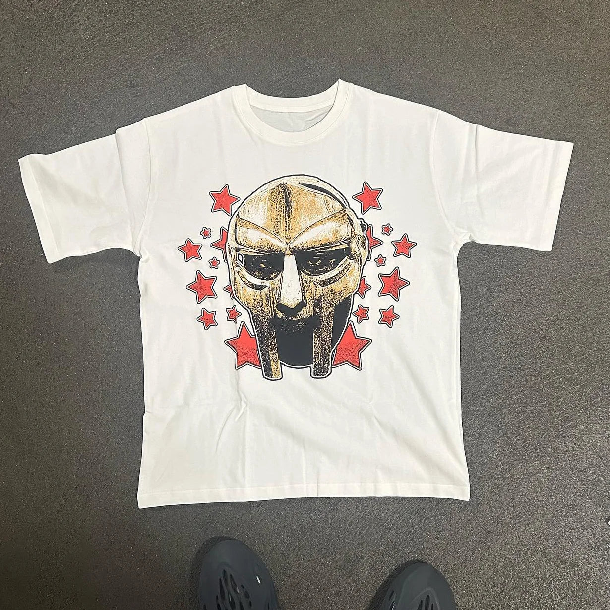 Doomsday Mask Graphics Printed Cotton T-Shirt