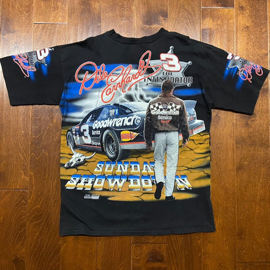 Vintage Chase Authentics 1997 Dale Earnhardt Print Graphic T-Shirt