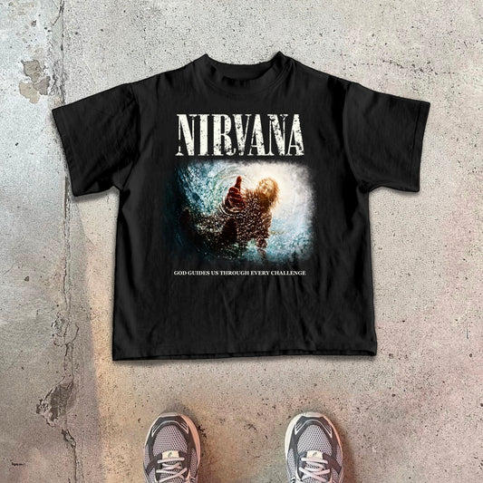 Men's Nirvana Rebirth Print Cotton T-Shirt