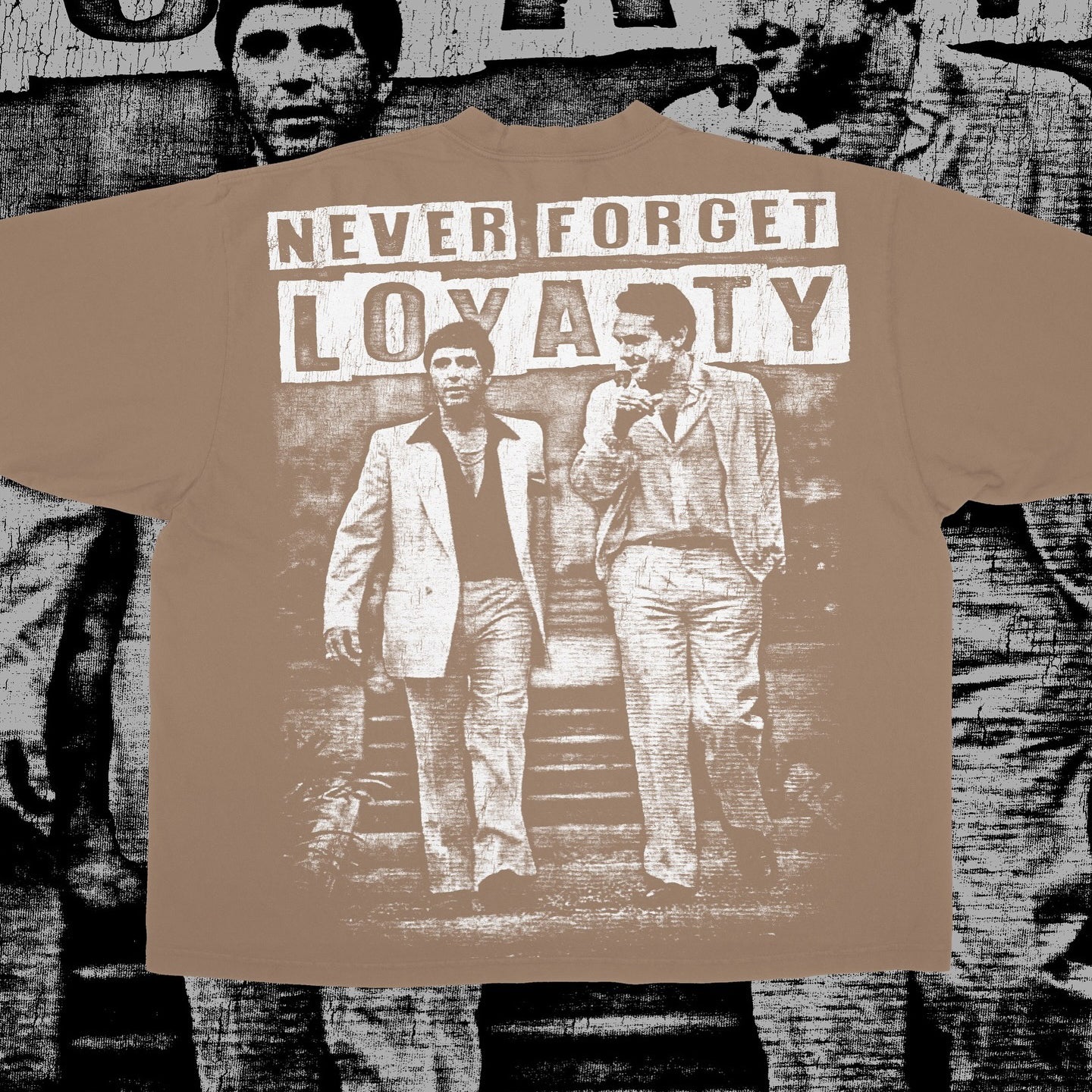 Vercoo Vintage Never Forget Loyalty Graphic 100% Cotton Short Sleeve T-Shirt