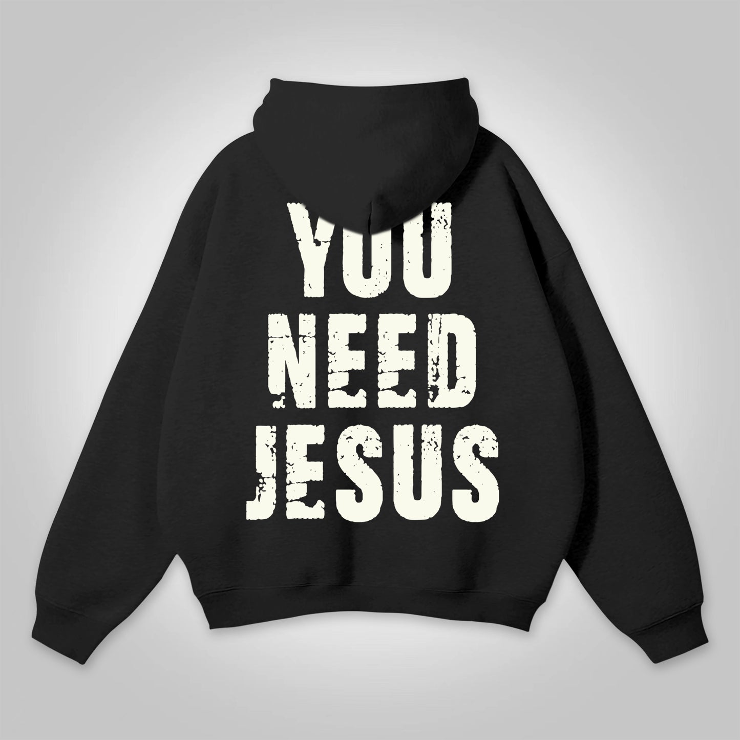 Vercoo You Need Jesus Graphic Hoodie