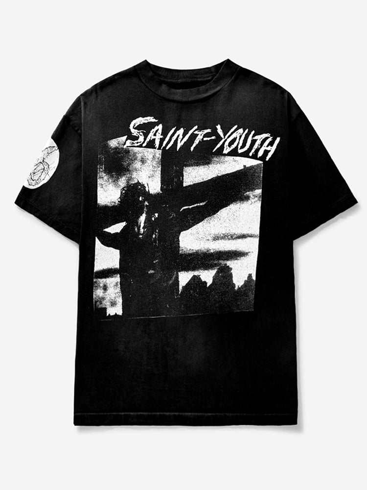 Vercoo Youth Saint Print Graphic Cotton T-Shirt