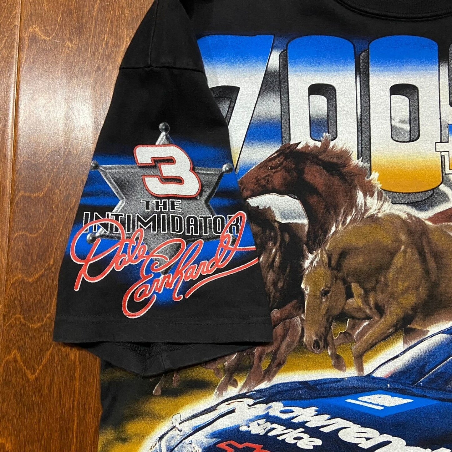 Vintage Chase Authentics 1997 Dale Earnhardt Print Graphic T-Shirt