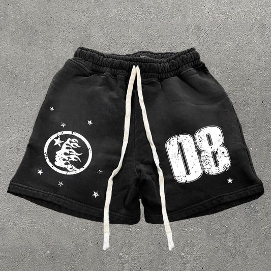 Men's Graphics Drawstring Street Retro Shorts