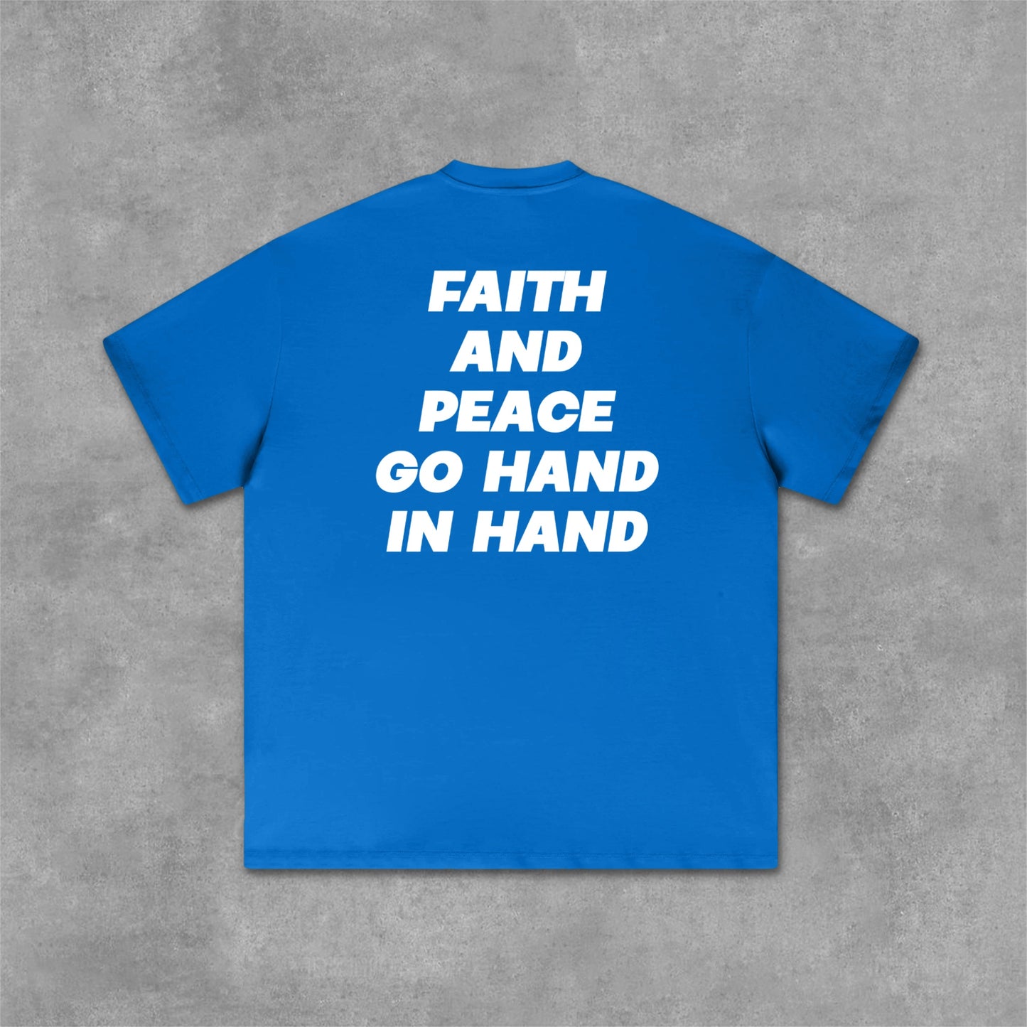 Weapon Redemption & Faith & Letter Print Graphic Cotton T-Shirt