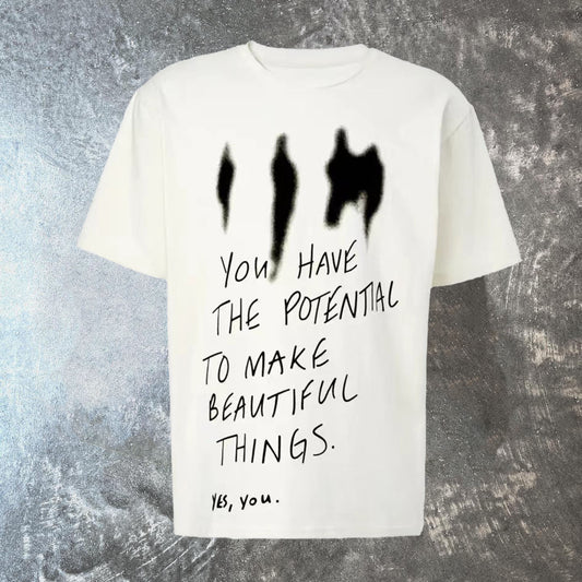 Vercoo You Have The Potentiac Print T-Shirt