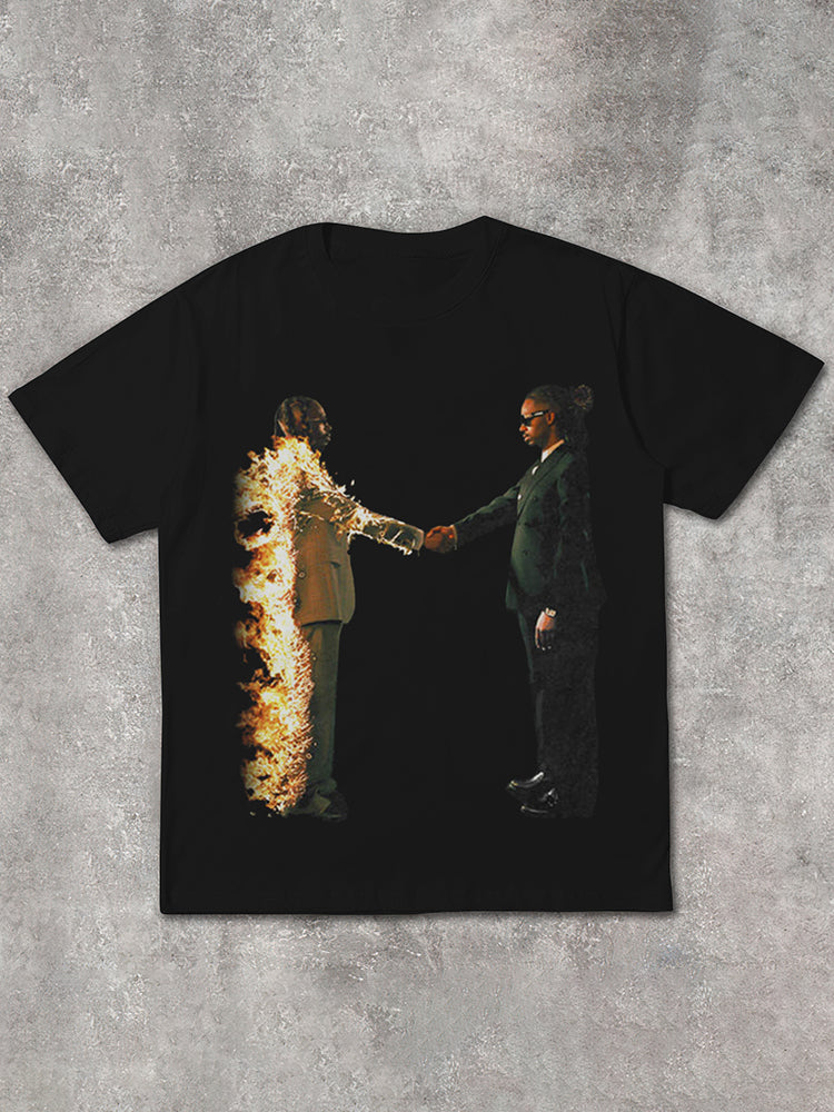 Metro Boomin Graphic Print Cotton T-Shirt