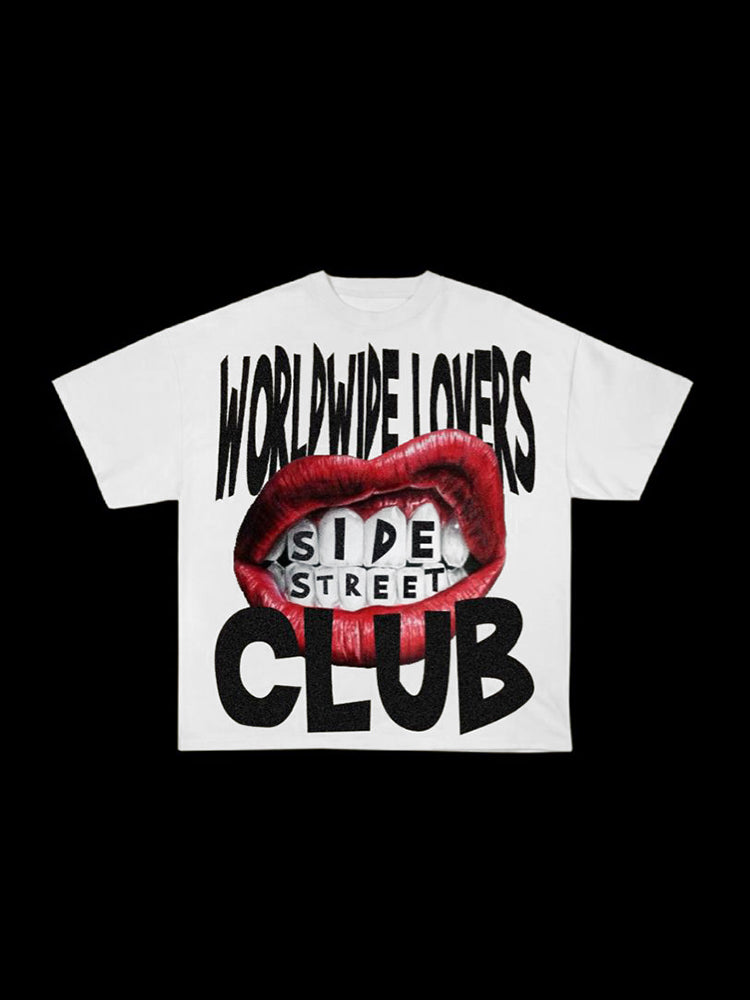 Vercoo Worldwide Lovers Side Street Club Graphic T-Shirt