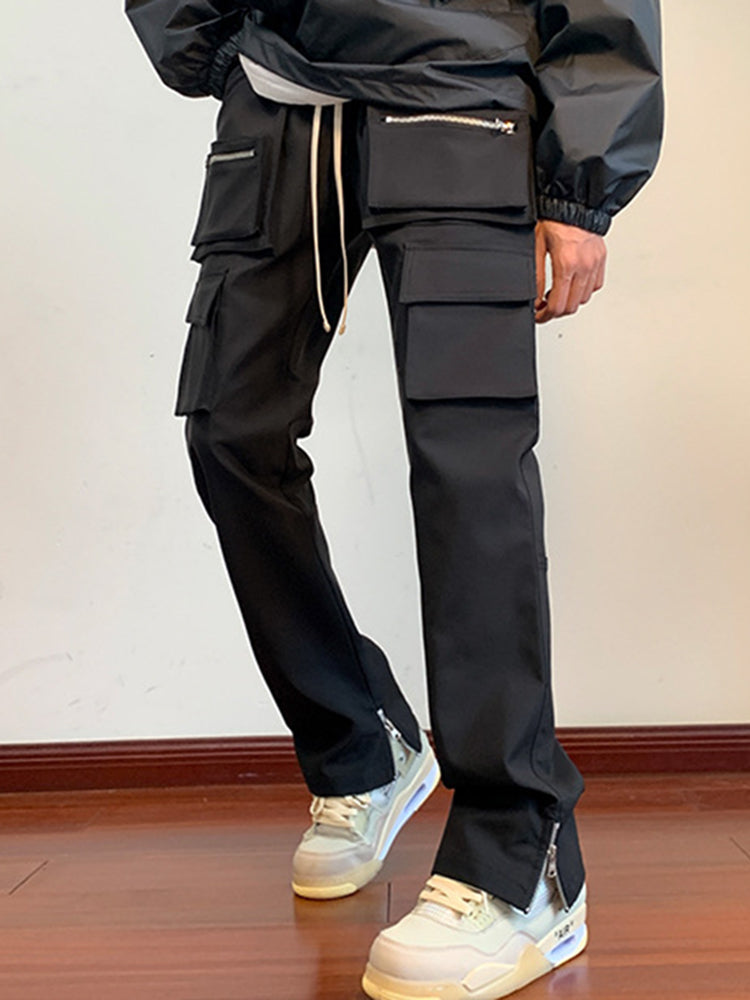 Men's Vibe Style Hiphop Buttoned Multi-Pocket Cargo Pants