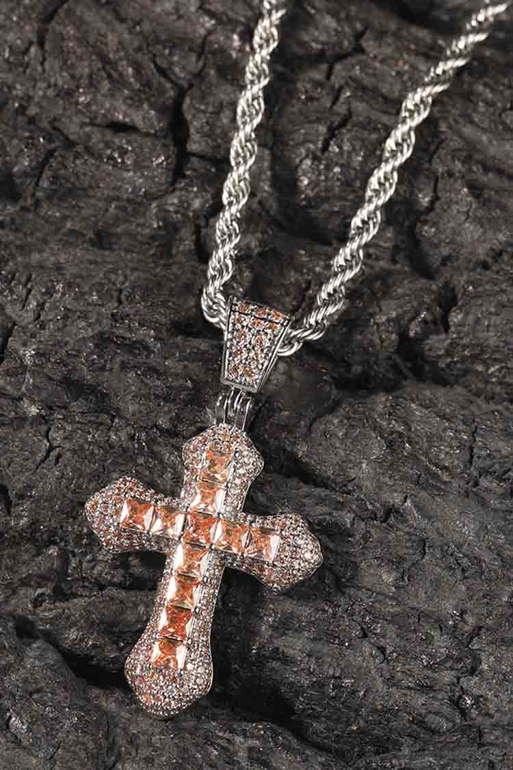 Diamond Hip Hop Fashion Cross Necklace