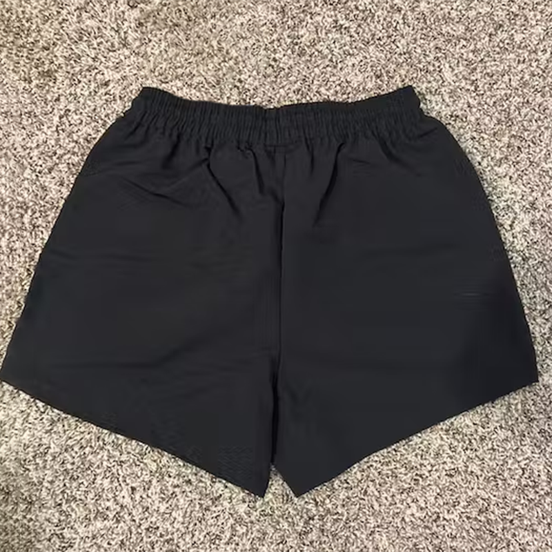 Vercoo Vintage Yeezus Graphic Casual Street Mesh Shorts