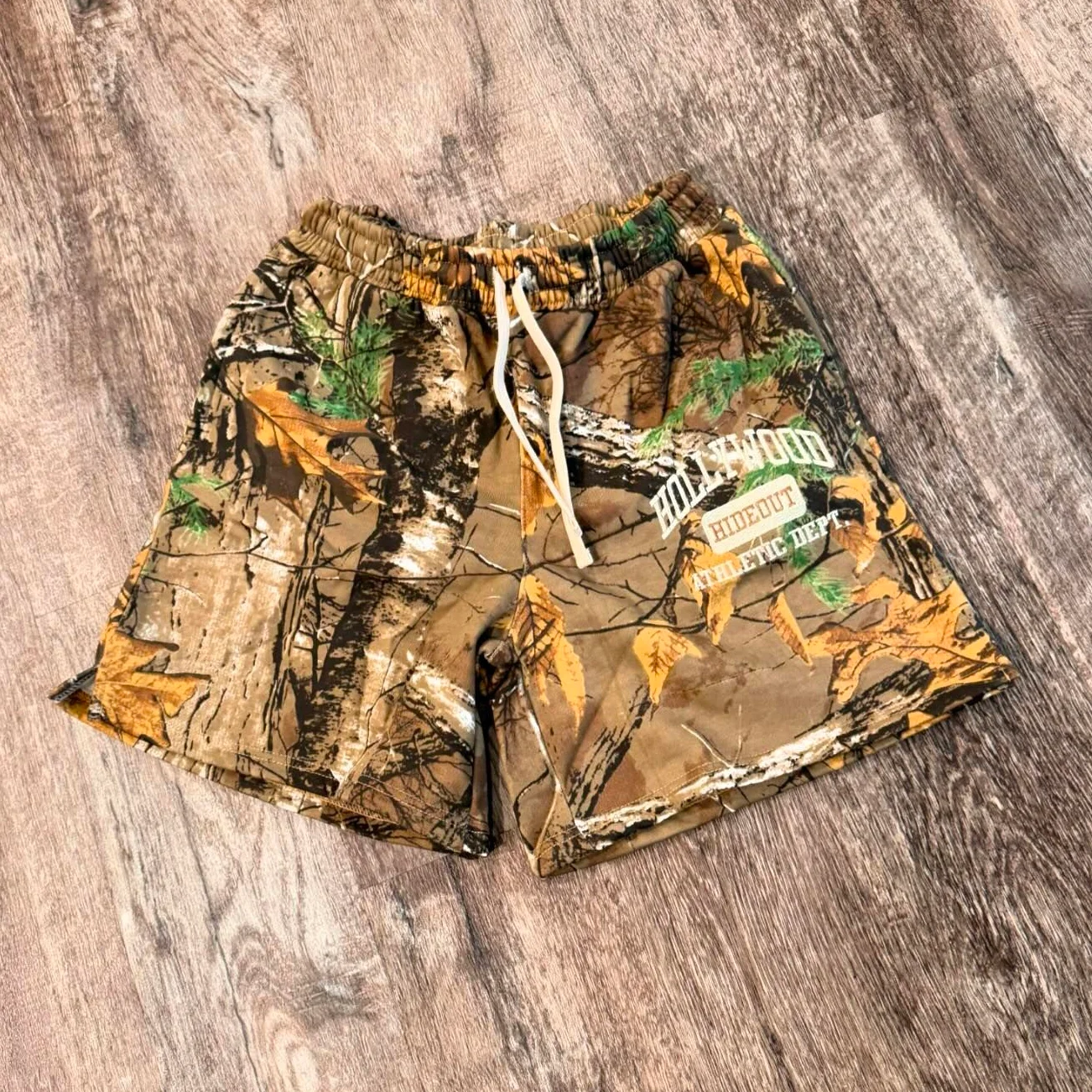 Vintage Jungle Print Graphics Mesh Shorts