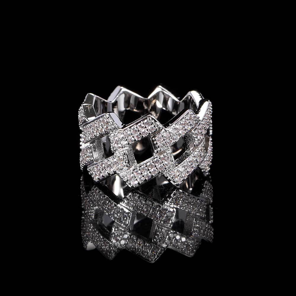 Hip Hop  Diamond Cuban Ring