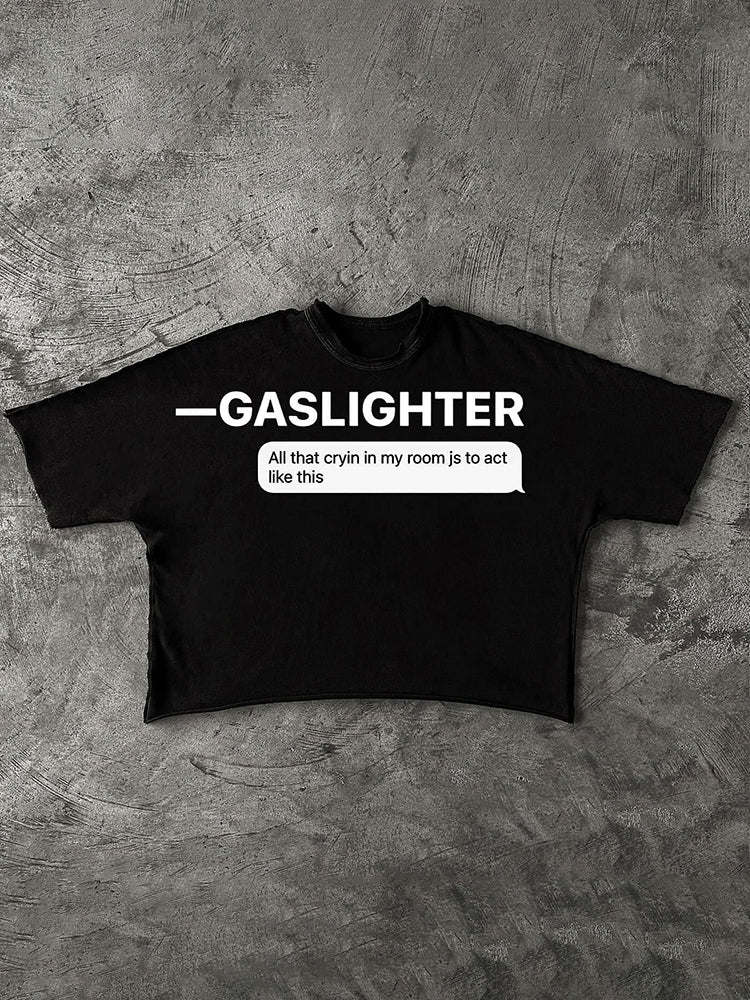 Vintage Gaslighter Graphic Short Sleeve T-Shirt