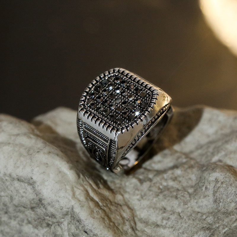 Men's Hip Hop Style Trendy Diamond Ring