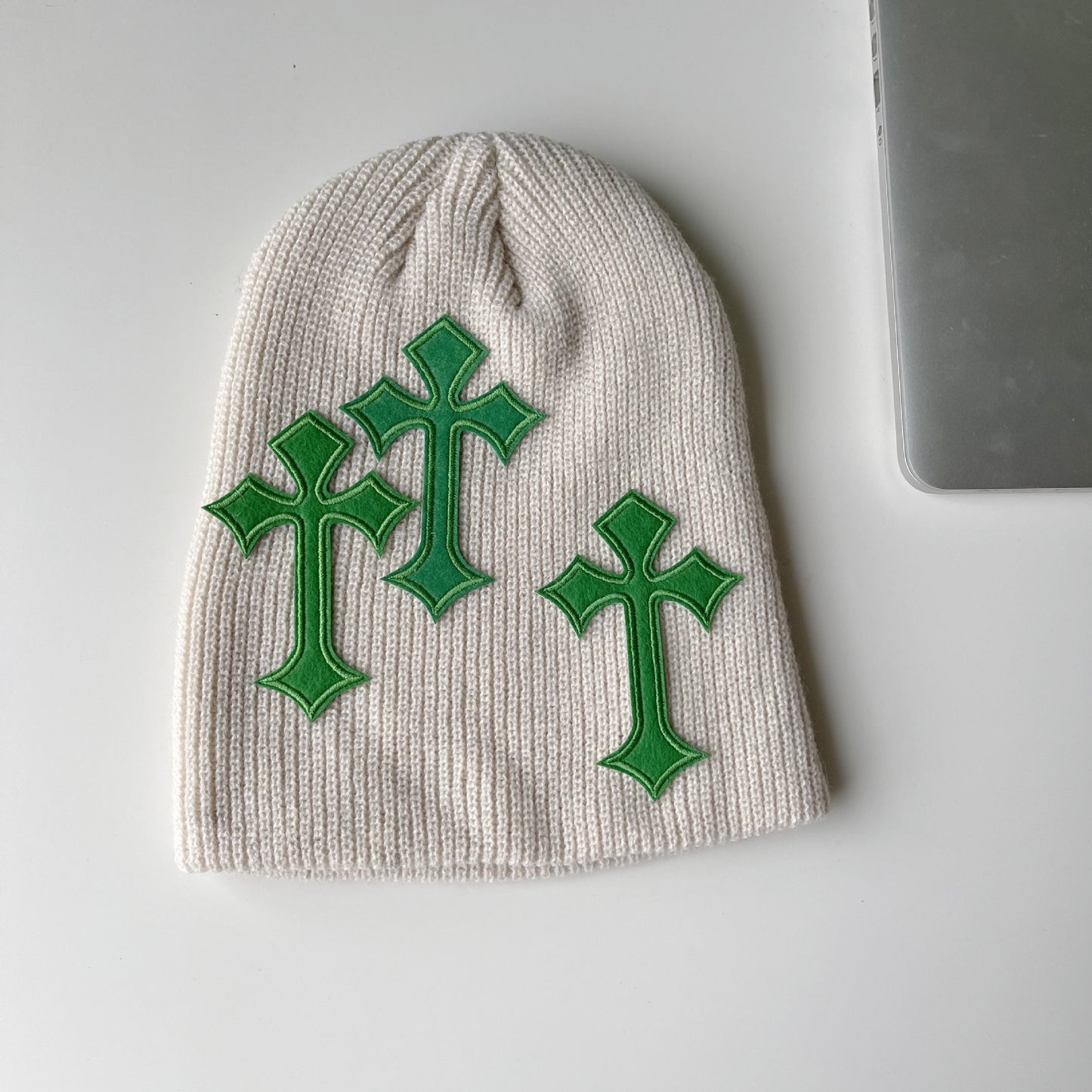 Y2k Casual Gothic Cross Graphic Knitted Hat