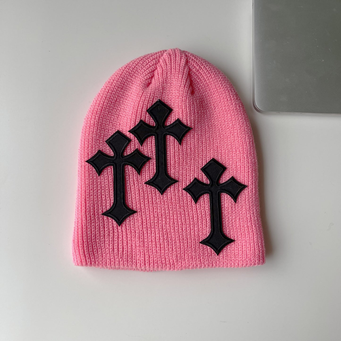 Y2k Casual Gothic Cross Graphic Knitted Hat