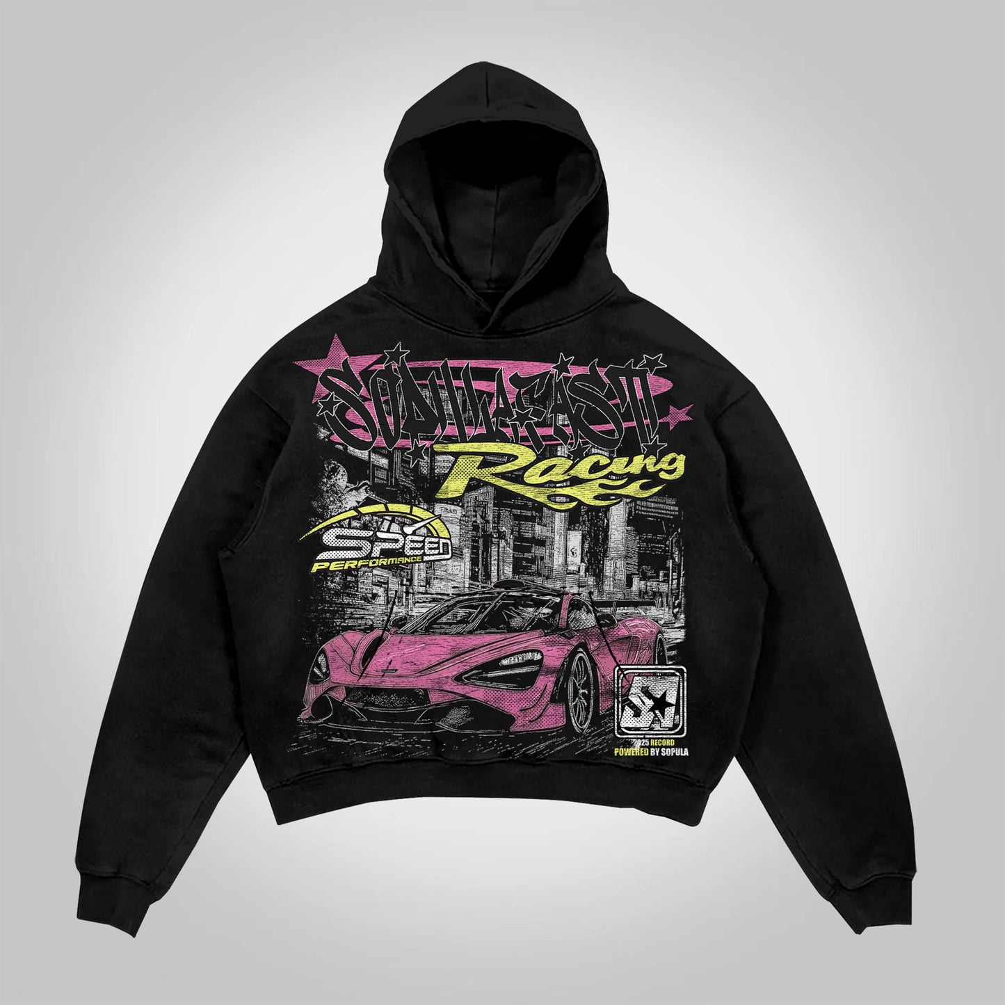 Vercoo Y2k Fast Racing Make Vintage Graphics Pocket Hoodie