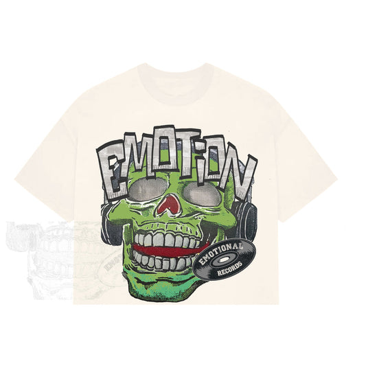 Vintage Street Cartoon Monster Cotton T-Shirt