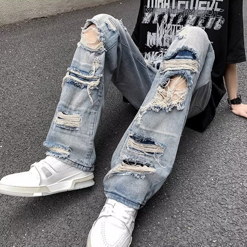 American Street Ripped Beggar Jeans