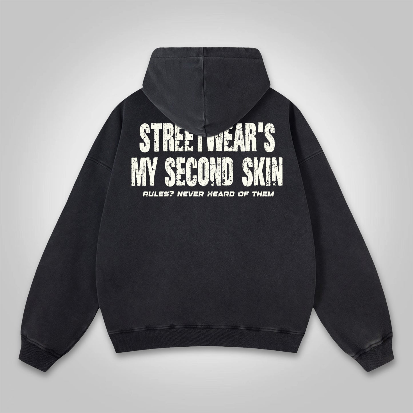 Vercoo Vintage Street Pocket Washed Hoodie