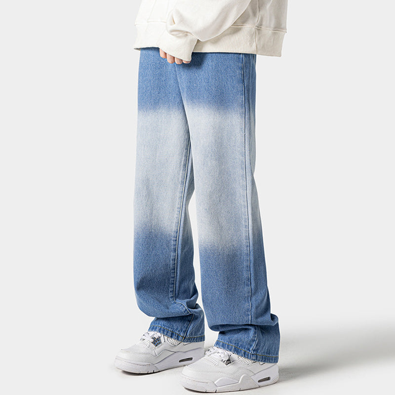 Men's Vintage Gradient Straight Jeans