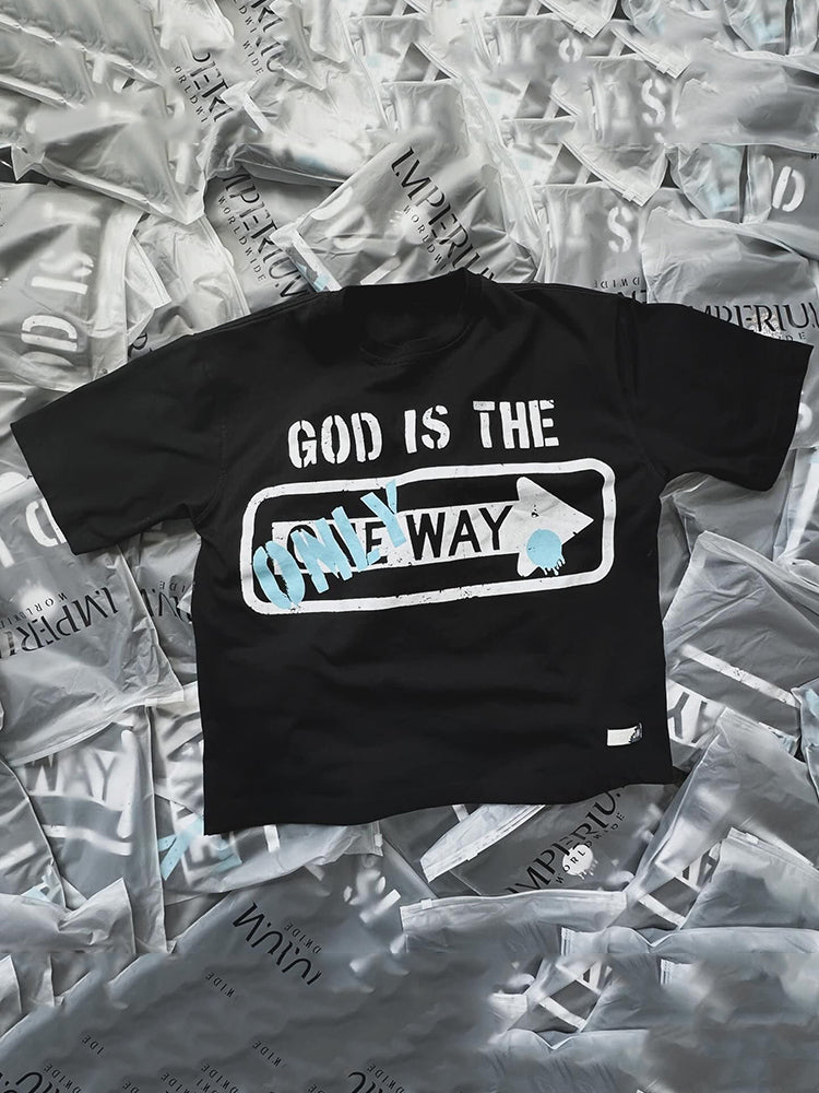 Men's God Is The Only One Way Graphic Short Sleeve T-Shirt