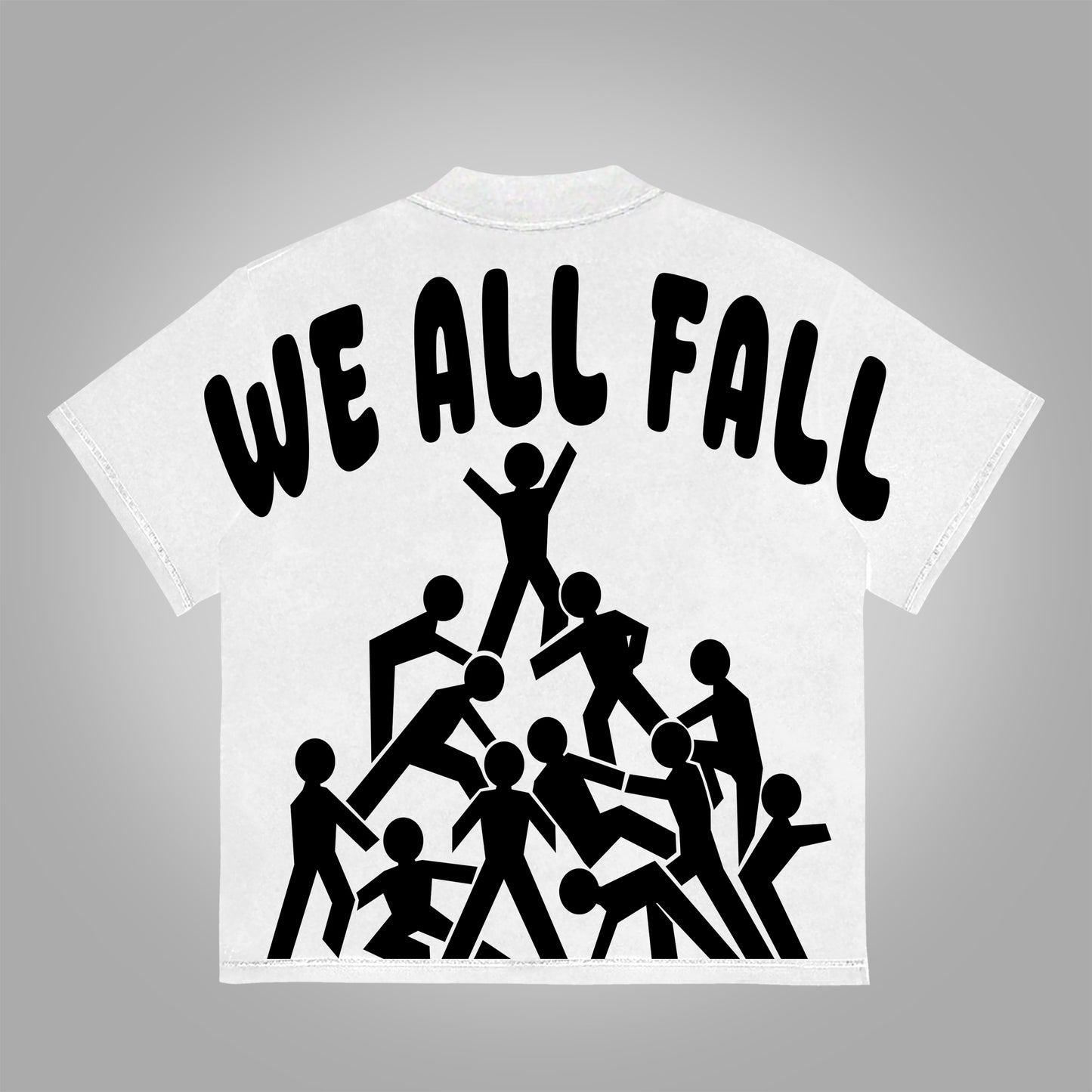 Vercoo We All Fall Desire Fallen Graphics Print Cotton T-Shirt