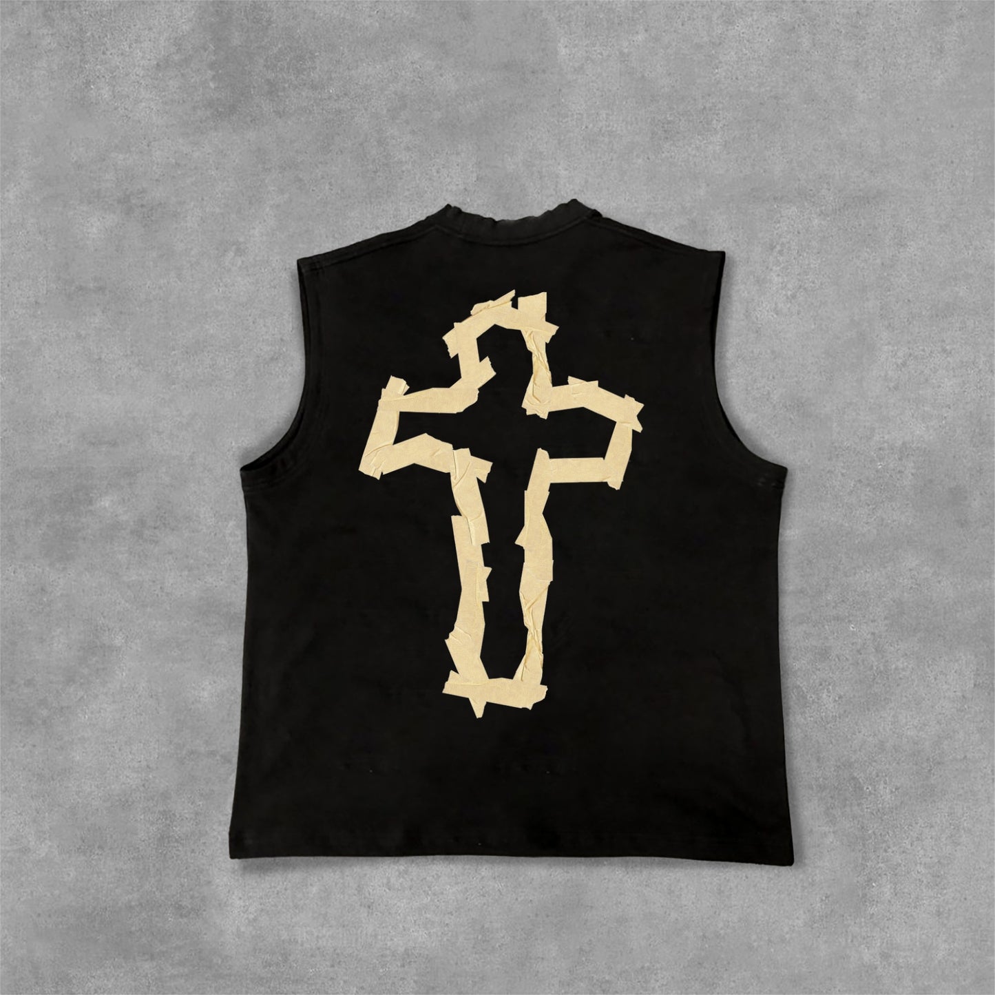 Paper Tape - Faith Cross Graphics Cotton Tank Top