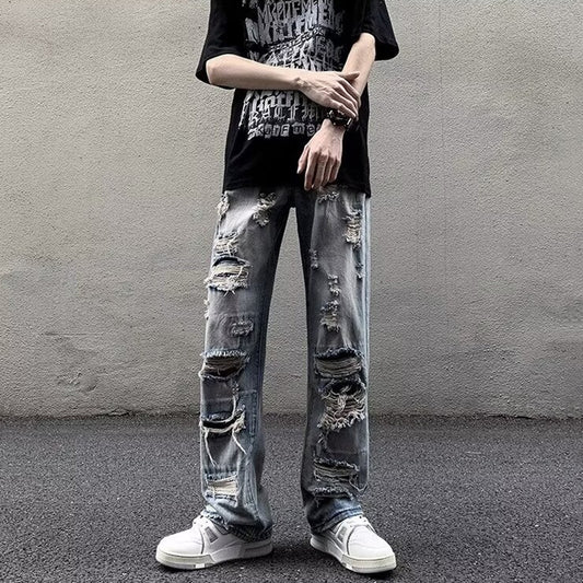 American Street Ripped Beggar Jeans