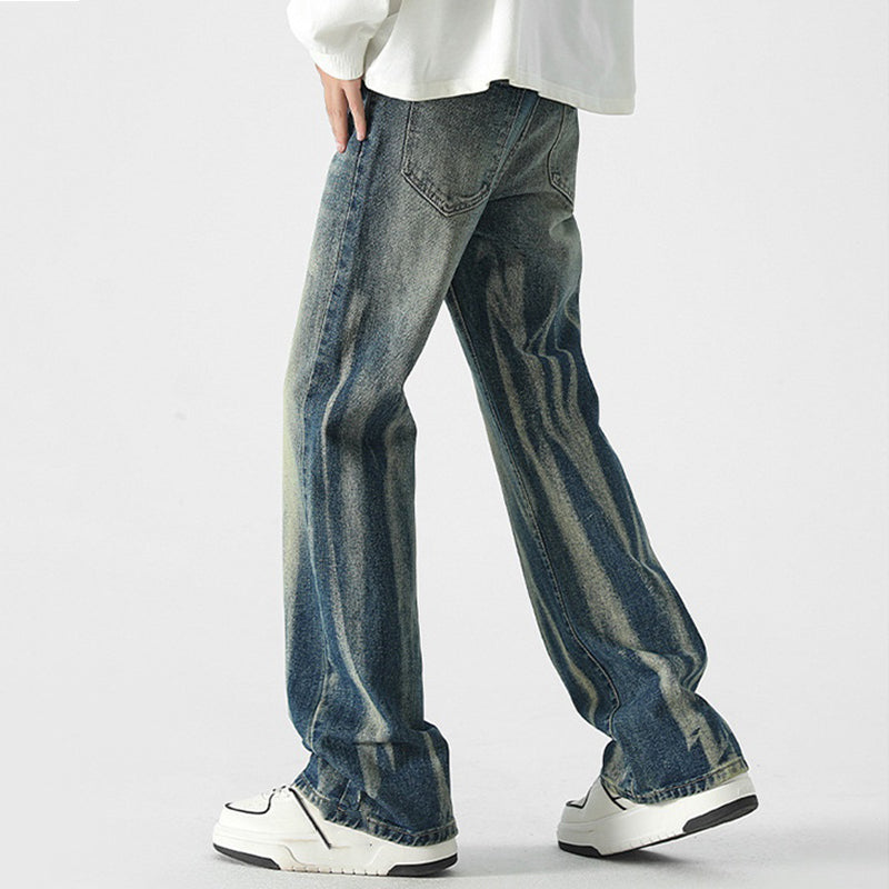 Men's Trendy High Street Tie Dye Jeans