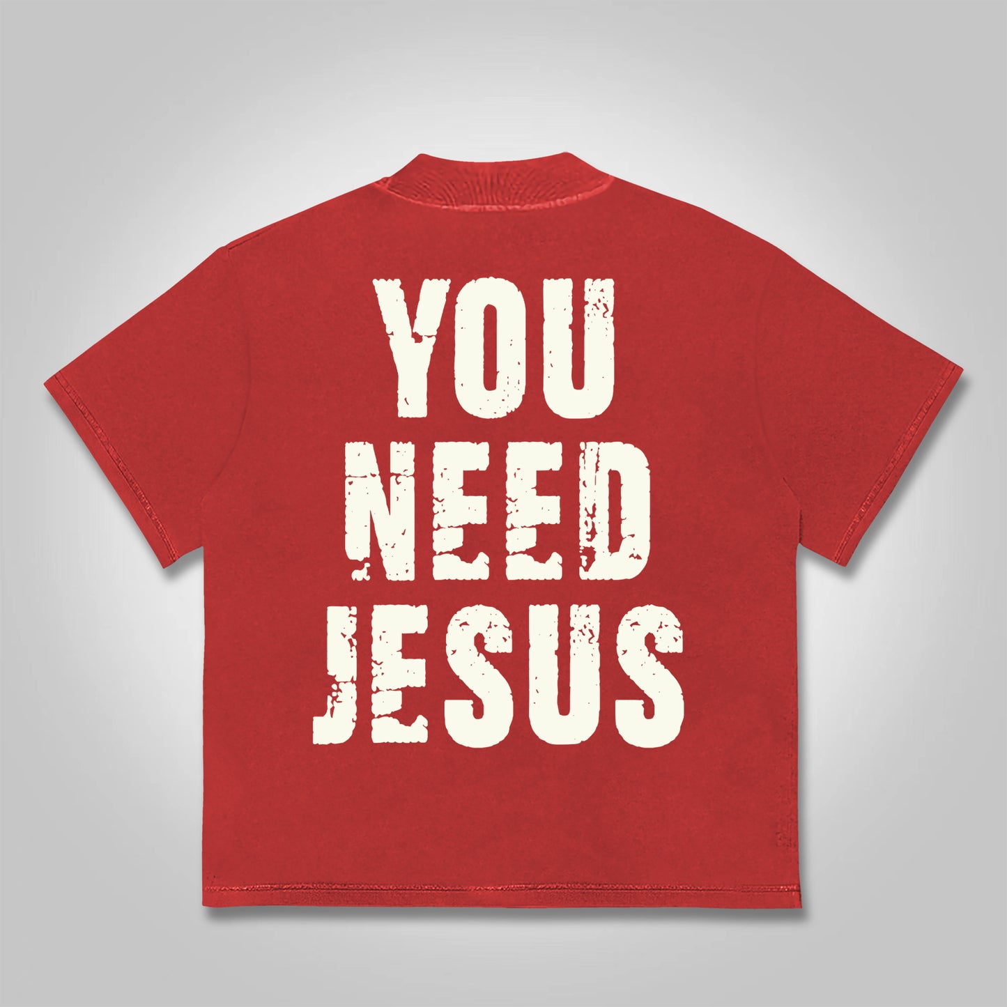 Vercoo You Need Jesus Graphic Cotton T-shirt