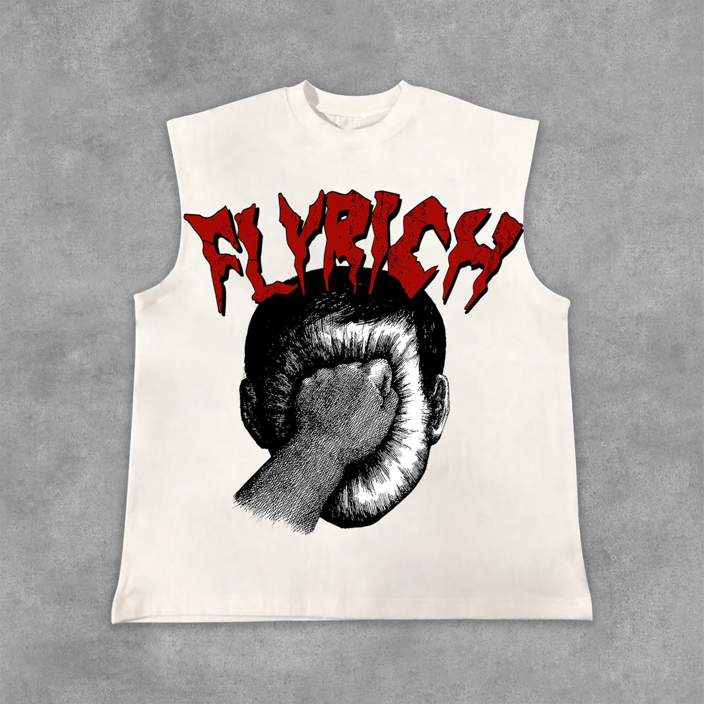 Portrait For Roland Topor Fans Art Flyrich Graphics Print Cotton Tank Top