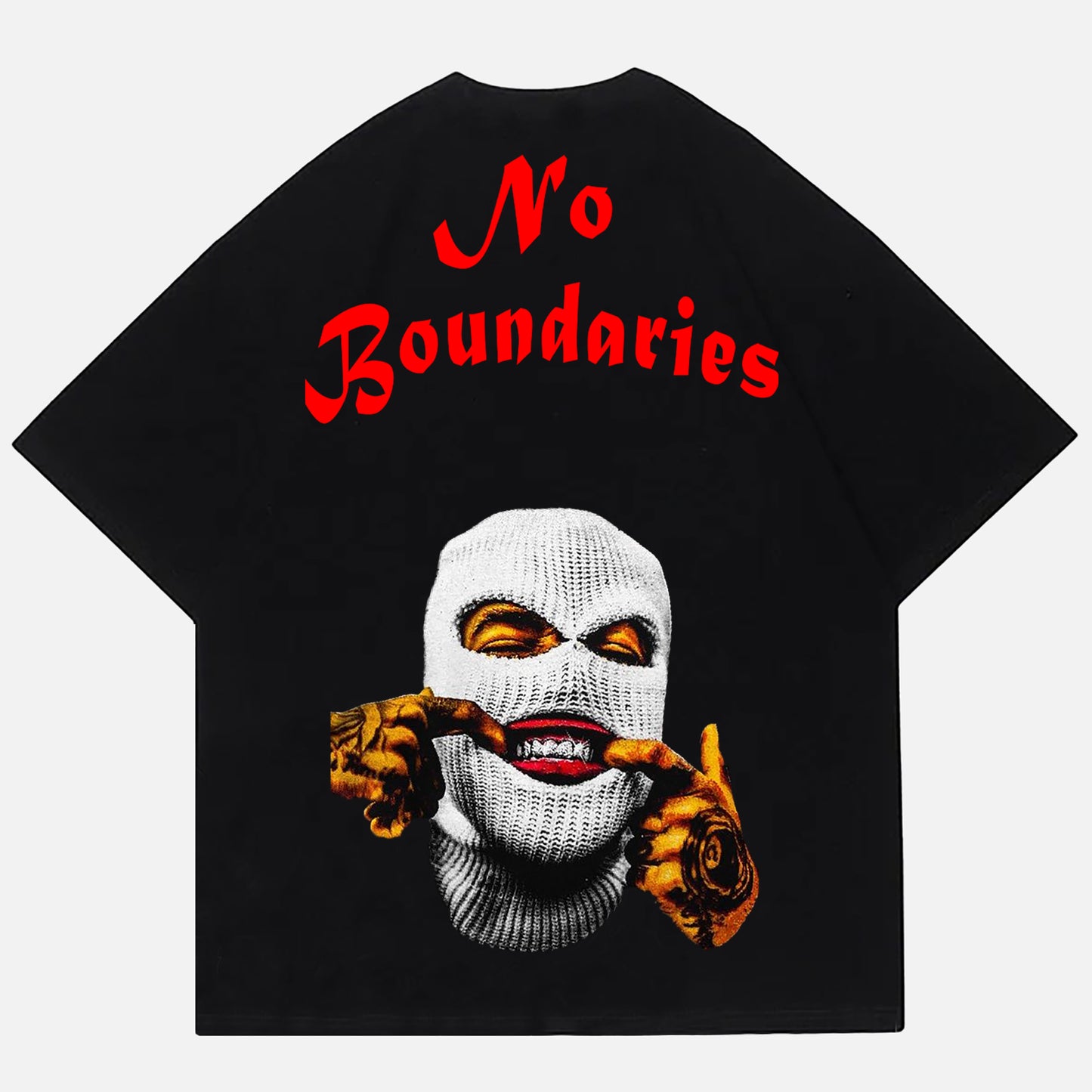 Vercoo Vintage Y2k No Boundaries Graphic Cotton T-Shirt