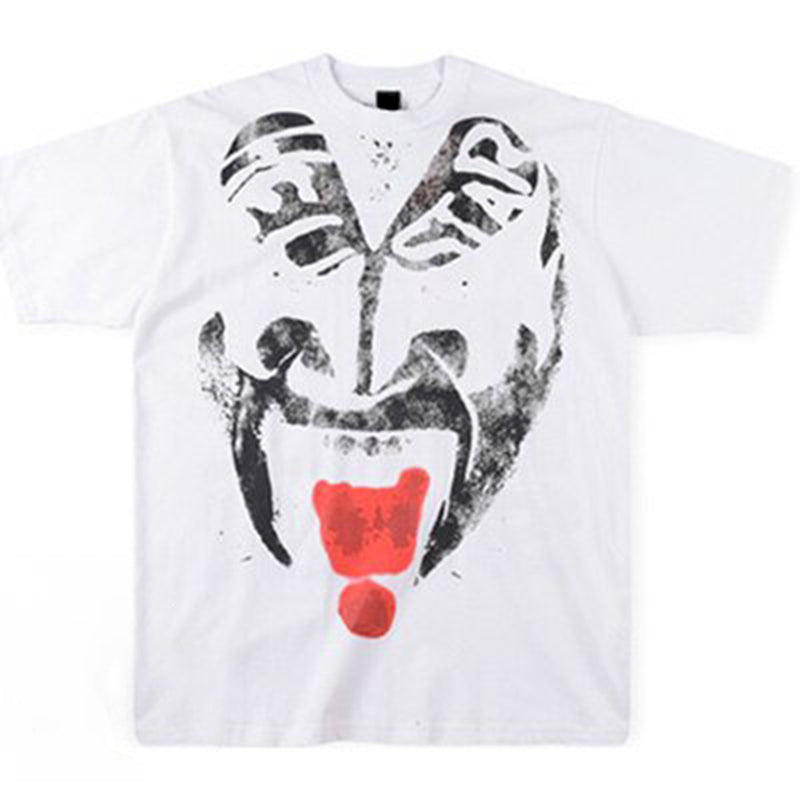 Vercoo Vintage Kiss Me In Hell Star Graphic Cotton T-Shirt