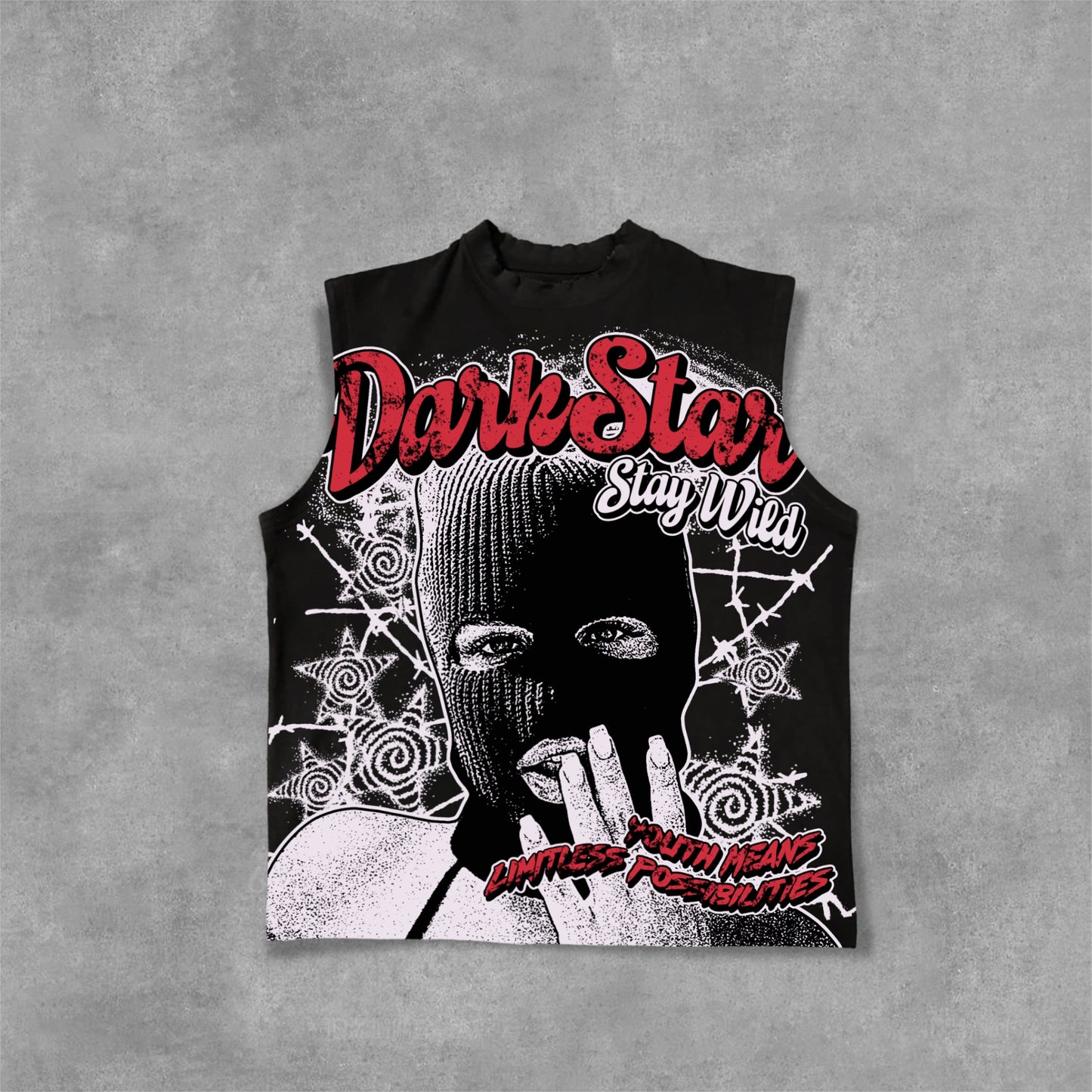 Darkstar - New Print Pattern - 'keep Wild' Cotton Tank Top