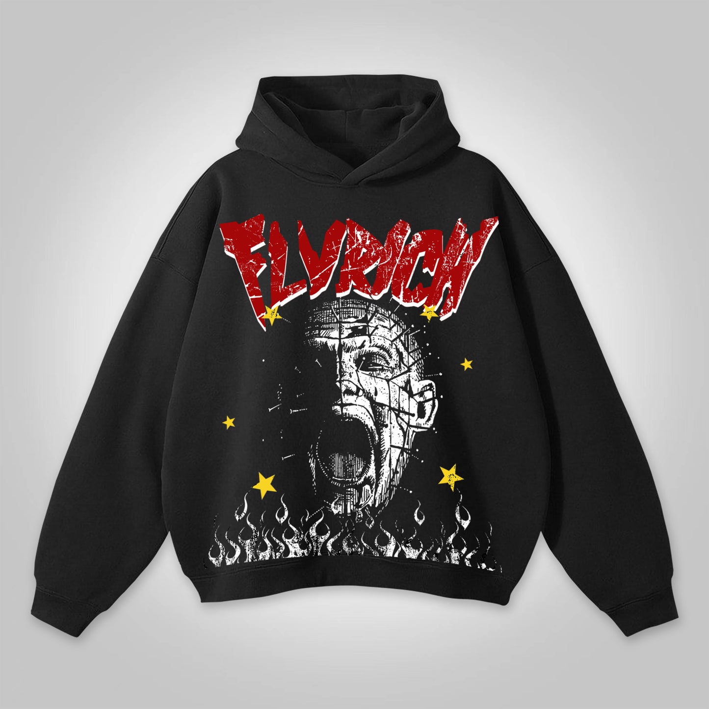 Mummy Fly Rich Vintage Graphic Print Hoodie