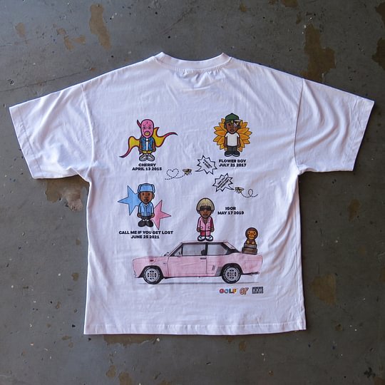 Vercoo Vintage Tyler The Creator Graphic Cotton T-Shirt