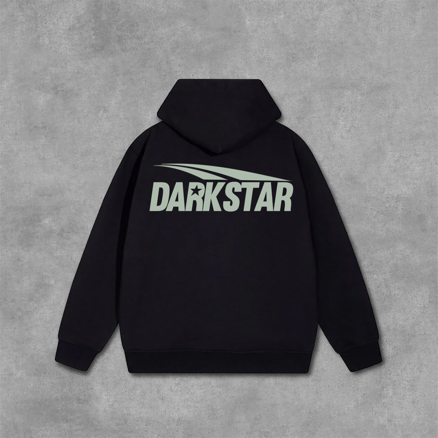 Darkstar-2024 Basic Letter Design Printed Pattern Thin Hooded Sweatshirt