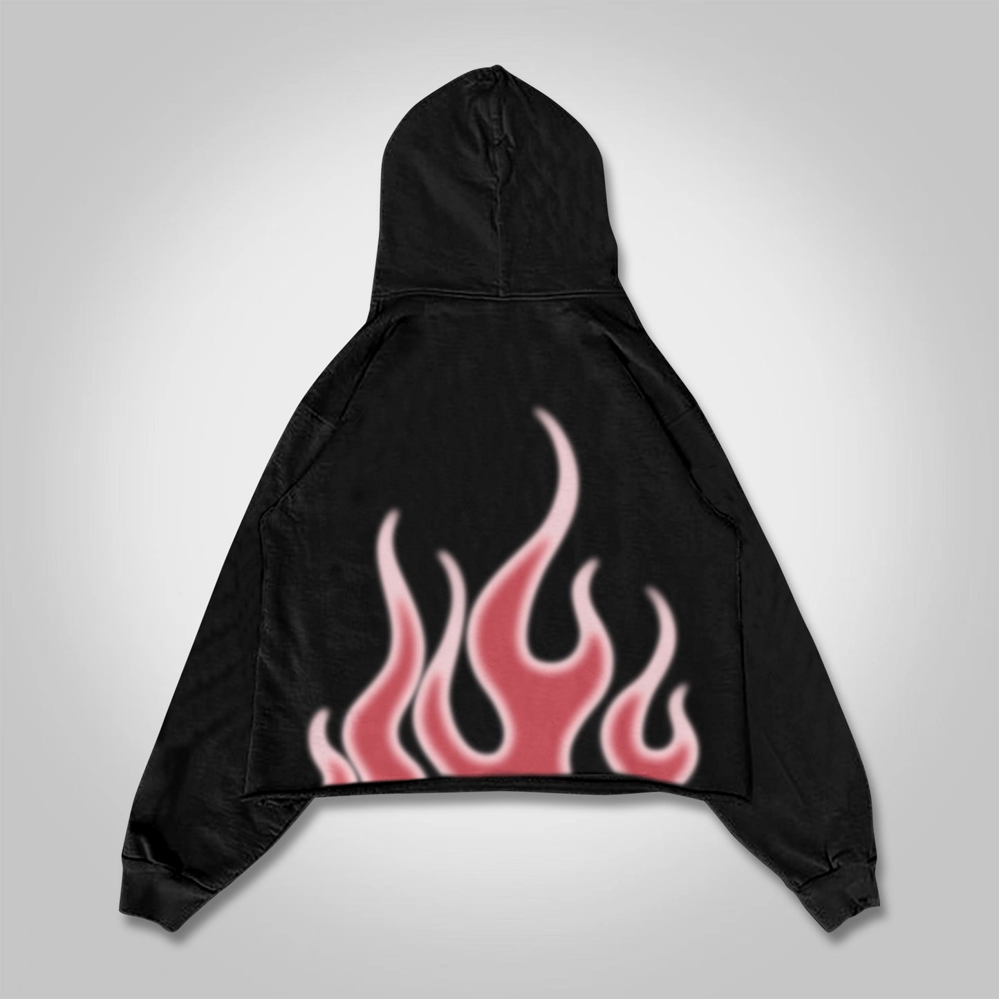 Vercoo Virtual Flame Graphics Crop Hoodie